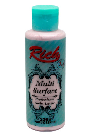 Rich Multi Surface 120 cc Akrilik Boya - Rich Pamuk Şekeri 2268 Hobi Boyası