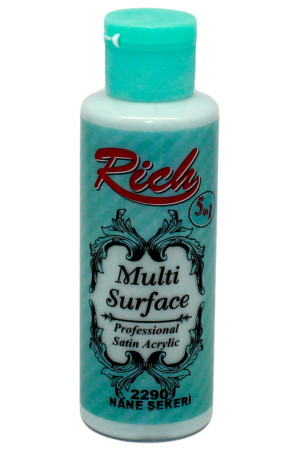 Rich Multi Surface 120 cc Akrilik Boya - Rich Nane Şekeri 2290 Hobi Boyası