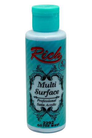 Rich Multi Surface 120 cc Akrilik Boya - Gözde Mavi 2292 Hobi Boyası